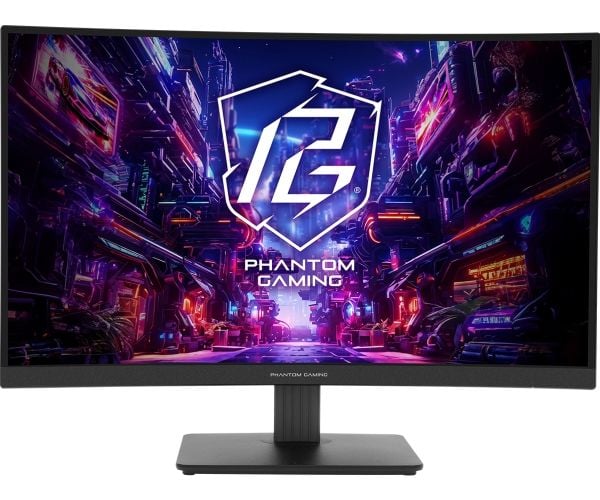 ASRock 27" buet spillskjerm PG27QRT1B 2xHDMI DP-høyttalere 2x2W