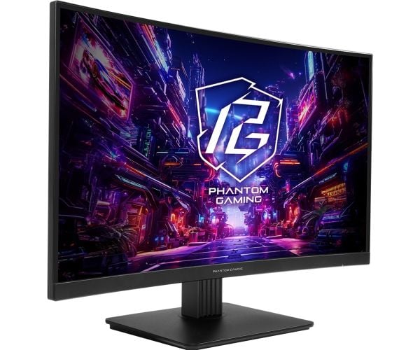 ASRock 27" buet spillskjerm PG27QRT1B 2xHDMI DP-høyttalere 2x2W