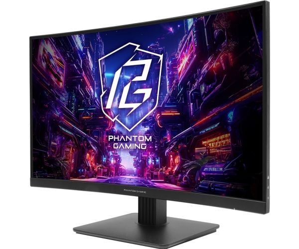 ASRock 27" buet spillskjerm PG27QRT1B 2xHDMI DP-høyttalere 2x2W