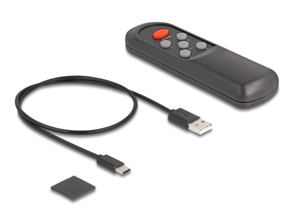 DeLOCK 18657, HDMI, USB Type-C, Metalli, musta, 144 Hz, 48 Gbit/s