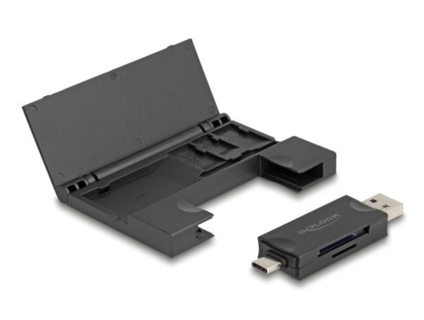 Delock - Kortleser (microSD, SD, MMC) - USB 3.2 Gen 1 / USB-C