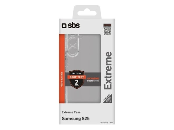 SBS TEEX2SAS25, Etui, Samsung, Galaxy S25, 15,8 cm (6.2"), Gjennomsiktig