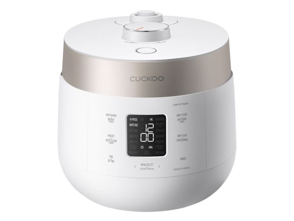 Cuckoo CRP-ST1009F, samppanja, valkoinen, 1,8 L, LCD, painikkeet, käännös, kosketus, 1150 W, 220 - 240 V