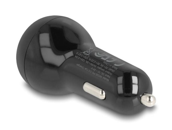 Delockin autolataussovitin 2 x USB Type-C PD 3.0 40 W:lla