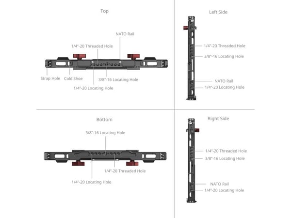 SmallRig MD5059, 310 mm, 40,3 mm, 260 mm, 748 g, 346 mm, 58 mm