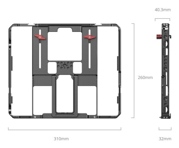 SmallRig MD5059, 310 mm, 40,3 mm, 260 mm, 748 g, 346 mm, 58 mm