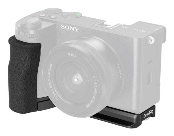 SmallRig 5061, Håndtak, Sort, Aluminium, Silikon, 1/4-20", Sony Alpha 6700, L-Shape Mount Plate with Silicone Handle x 1, Flat Head Wrench x 1, All...