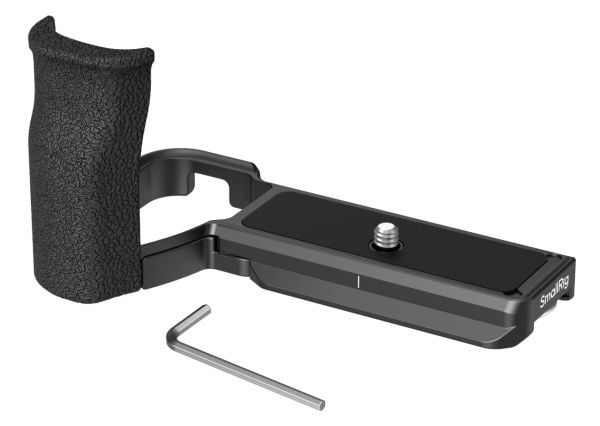 SmallRig 5061, Håndtak, Sort, Aluminium, Silikon, 1/4-20", Sony Alpha 6700, L-Shape Mount Plate with Silicone Handle x 1, Flat Head Wrench x 1, All...