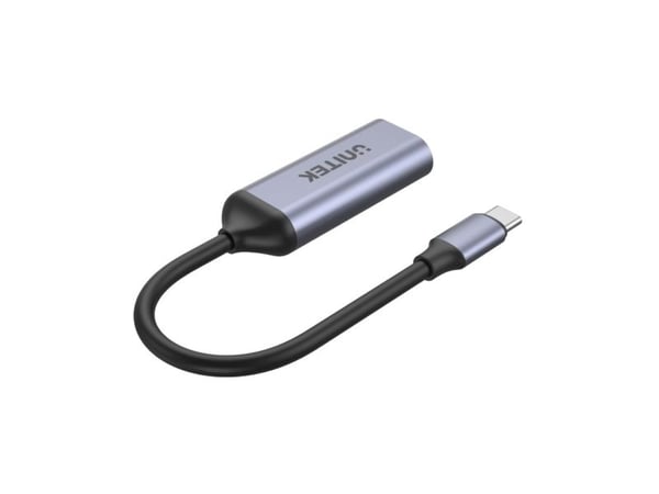 Unitek - Adapterkabel - USB-C hann til HDMI hunn - 15 cm - romgrå - 8K 60Hz støtte, DSC 1.2 support