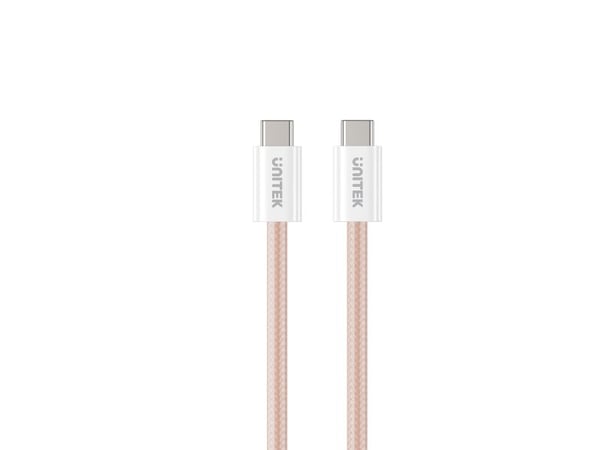 Unitek USB-kabel Unitek Magnetisk flettet kabel USB C PD 100W beige 1m