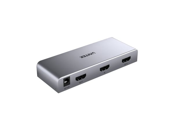 UNITEK V1130A01-EU, HDMI, 2x HDMI, 1.4b, 3840 x 2160 piksler, Grå, Metall