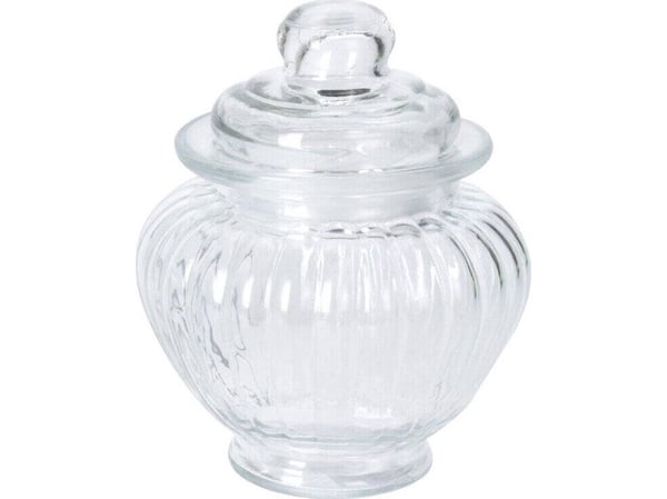 WMF rillet glasskrukke med lokk
