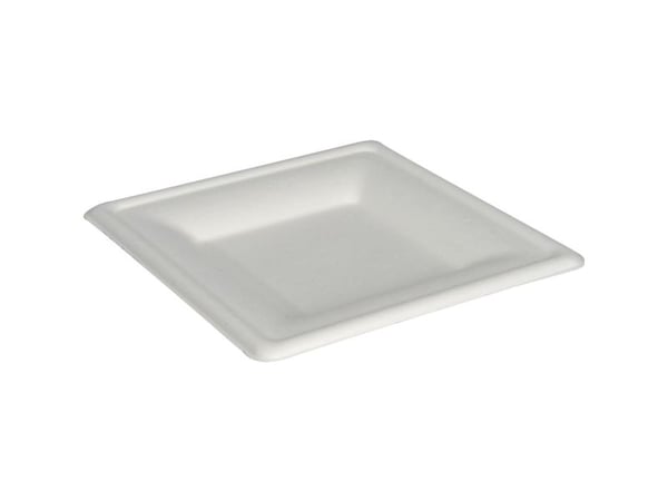 Fibertallerken ABENA Gastro, 16x16x1,5 cm, natur, sukkerrør - (10 stk.)