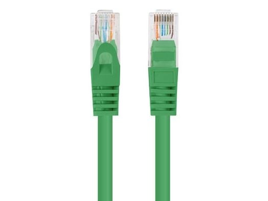 PATCHCORD CAT.6 UTP 3M VIHREÄ FLUKE LÄPÄISSYT LANBERG 10-PAKKAUS