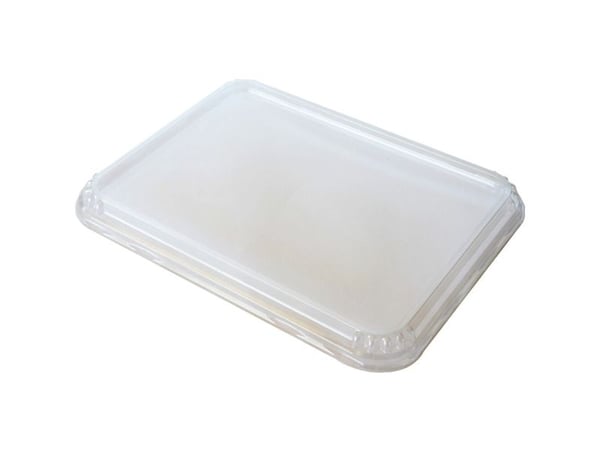 Plastlåg 232x183x16 mm APET Klar til Duni Caterline,372 stk/krt