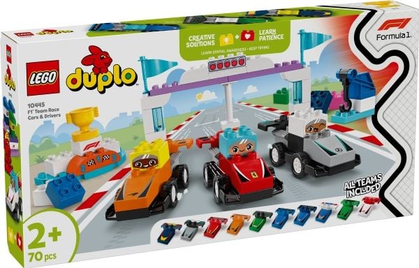 LEGO DUPLO Town 10445 F1® Team med racerbiler og sjåfører