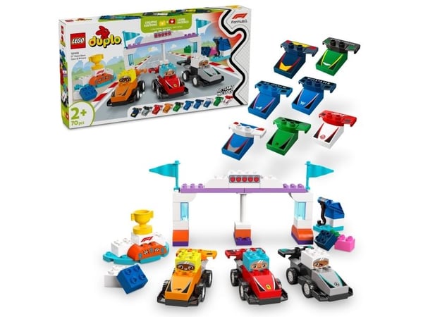 LEGO DUPLO Town 10445 F1® Team med racerbiler og sjåfører