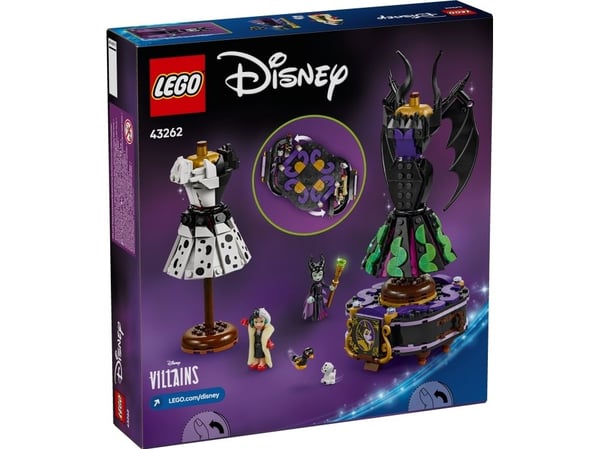 LEGO Disney 43262 Maleficent's and Cruella De Vil's Dresse