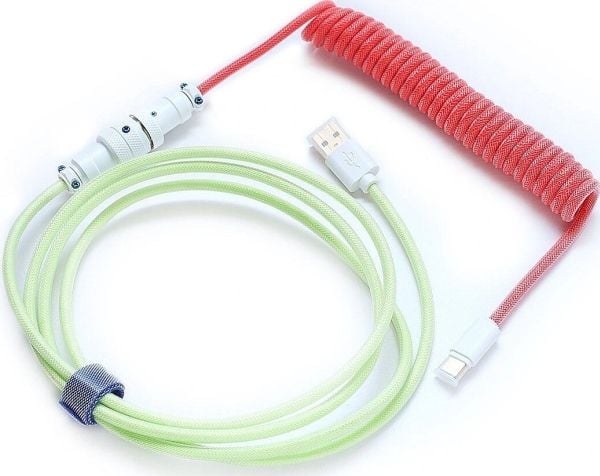 USB-kabel Ducky USB-A till USB-C 1,8 m grön (DKCC-SFCNC1)