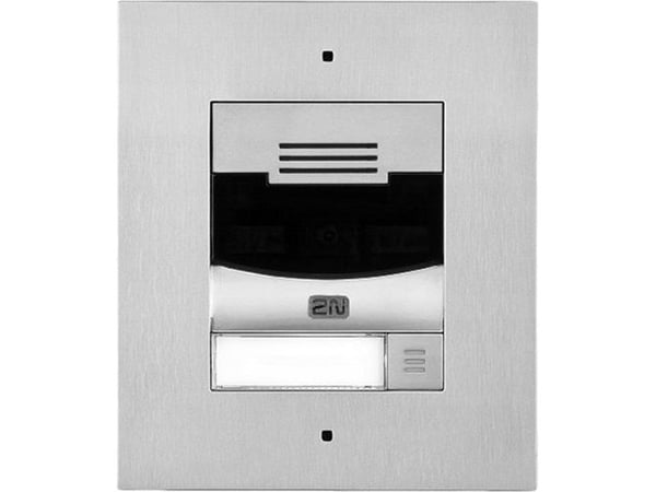 2N IP Solo - IP-porttelefonstation - kabelansluten - 10/100 Ethernet - zink