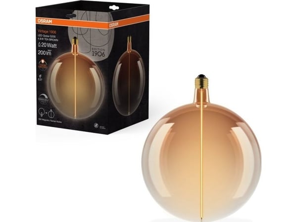 Osram LED Vintage 1906 Big Globe 200 20 Magnetic DIM 4,8W 818 Tea Brown E27 | Osram