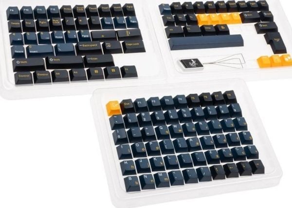 Ducky DCA133-USNAZCHPT2, Tastaturtaster, Termoplastisk polyester (PBT), Sort, Marineblå