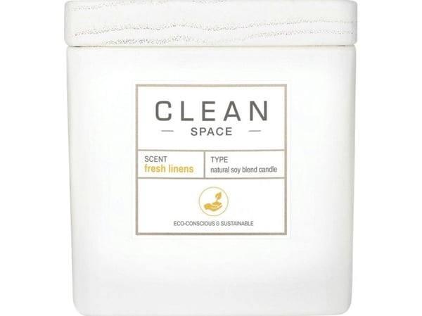 Clean, Space Fresh Linens duftlys, 227 g