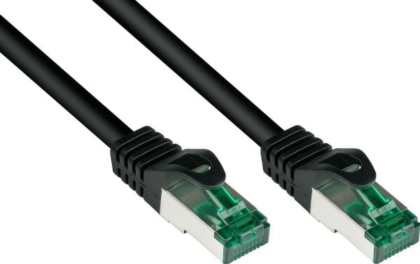 Alcasa 8062-H400S, 40 m, Cat6a, S/FTP (S-STP), RJ-45, RJ-45, Sort