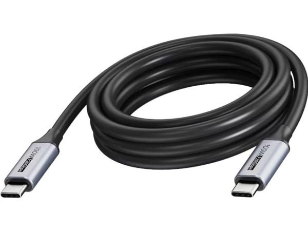 Vision - USB-kaapeli - 24-nastainen USB-C (han) - 24-nastainen USB-C (han) - USB 3.2 - 3 A - 5 m - USB Power Delivery (100 W), 20 Gbps datatransfer...