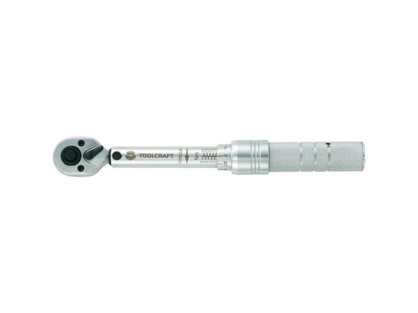 TOOLCRAFT 819161 Momentnycklar Med vändbar spärrnyckel 1/4 (6,3 mm) 1 - 6 Nm