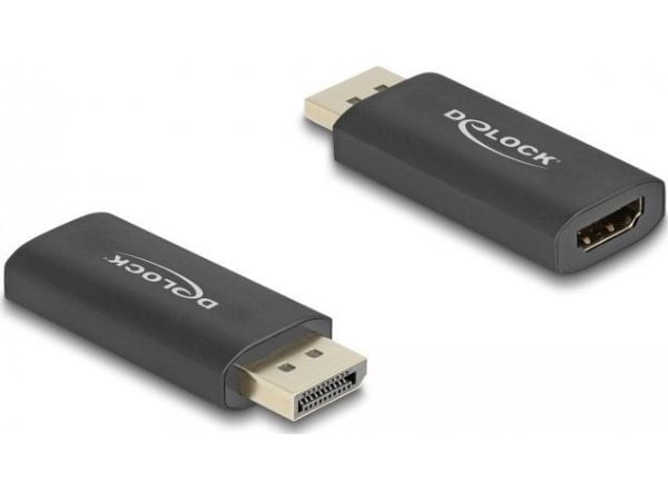 DeLOCK 61055, DisplayPort, HDMI, musta