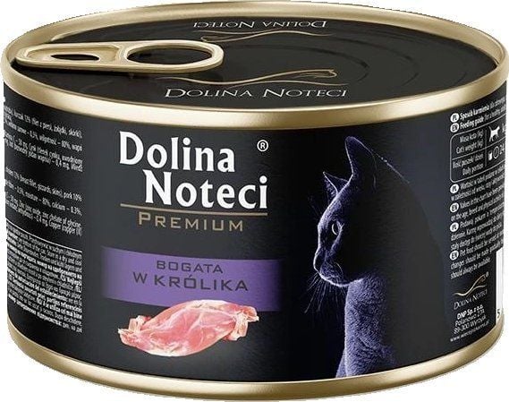 Dolina Noteci Premium våt kattemat Kanin 185g