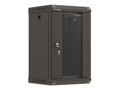 LANBERG 10" 9U 300X300 SVART GLASDÖRR INSTALLATIONSRACK (FLAT PACK)