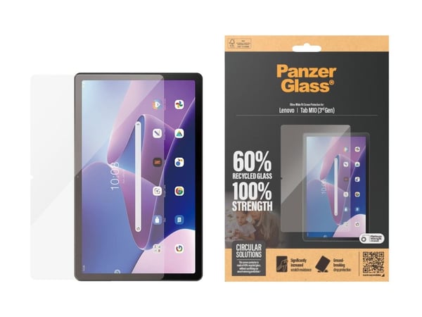 PanzerGlass ® Skjermbeskytter Skjermbeskytter Lenovo Tab M10 (3rd Gen) | Ultra-Wide Fit, polyetylentereftalatfolie (PET), 45 g, 1 stk.