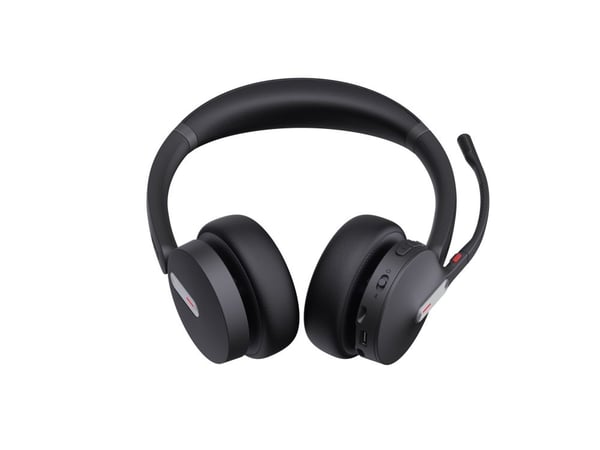 Yealink BH70 Dual - Hodesett - on-ear - Bluetooth - trådløs - USB-A via Bluetooth-adapter, USB-C via Bluetooth-adapter - svart - Optimert for UC