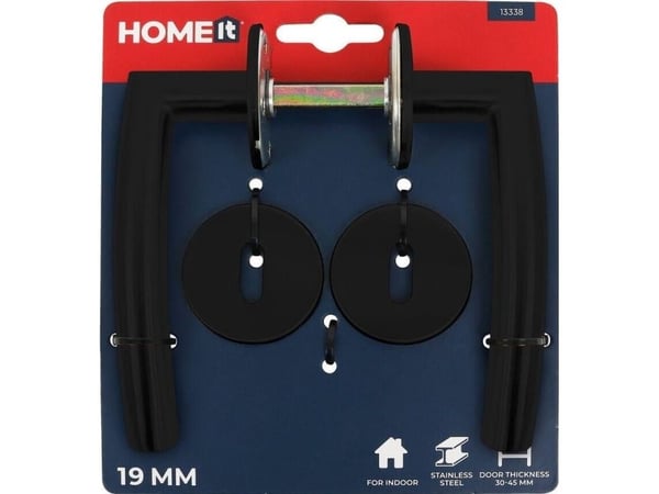 Home>it® dørgreb med B-greb 19 mm. mattsort
