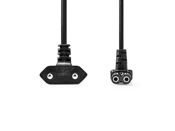 Nedis CEGL11075BK20, 2 m, Virtapistoke tyyppi C, C1 liitin