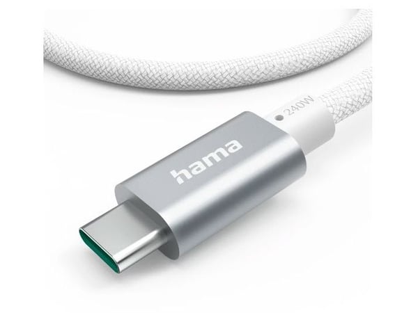 Hama Full-Featured, 1,5 m, USB C, USB C, USB 3.2 Gen 1 (3.1 Gen 1), 5 Gbit/s, Hvit