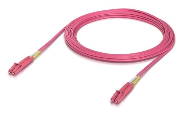 Ubiquiti UniFi - Koblingskabel - LC/UPC-multimodus (hann) til LC/UPC-multimodus (hann) - 5 m - 2 mm - fiberoptisk - dupleks - OM4 - halogenfri, inn...