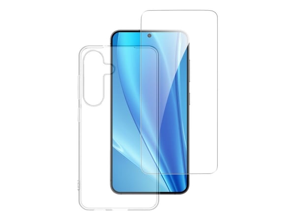 4smarts 360° Protection Set - Baksidedeksel for mobiltelefon - polykarbonat (PC) - gjennomsiktig - for Samsung Galaxy S25