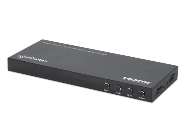 Manhattan 208406, HDMI, Micro USB Type-B, Metall, Svart, 1920 x 1080 (HD 1080), 3840 x 2160, 480i, 480p, 576i, 576p, 720p, 1080i, 1080p, 1600p, 2160p