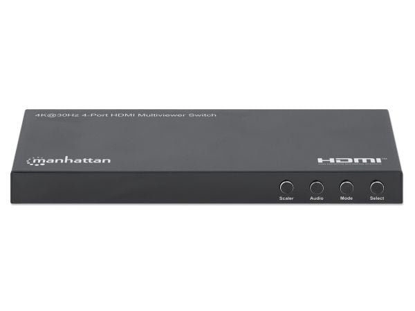 Manhattan 208406, HDMI, Micro USB Type-B, Metall, Svart, 1920 x 1080 (HD 1080), 3840 x 2160, 480i, 480p, 576i, 576p, 720p, 1080i, 1080p, 1600p, 2160p