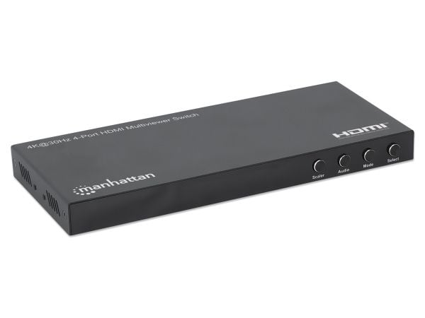 Manhattan 208406, HDMI, Micro USB Type-B, Metall, Svart, 1920 x 1080 (HD 1080), 3840 x 2160, 480i, 480p, 576i, 576p, 720p, 1080i, 1080p, 1600p, 2160p