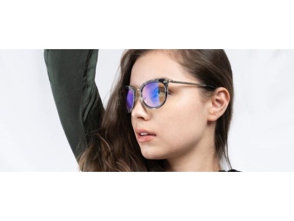 Gunnar Optiks LAH-05209, Kvinner, Rund, Klassisk, Blå, Hvit, Nylon-polymer, 5,1 cm