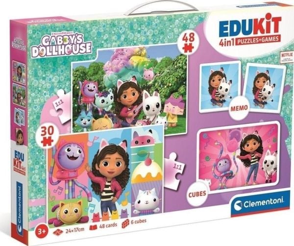 Clementoni Edukit 4w1 Koci House Gabi. Gabbys dukkehus 18319