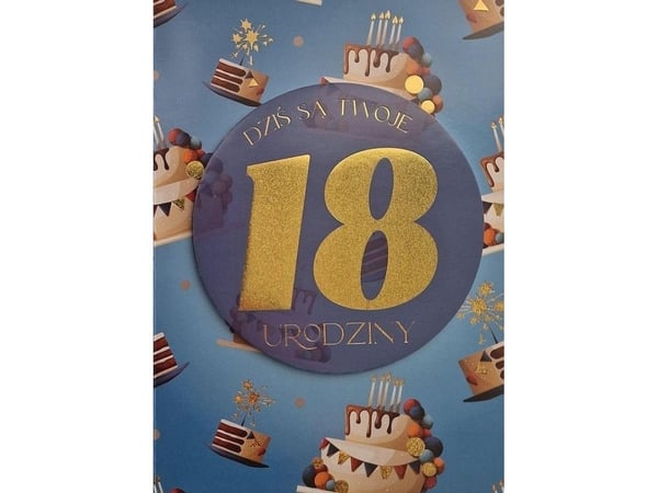 Yeku bursdagskort 18 år herre