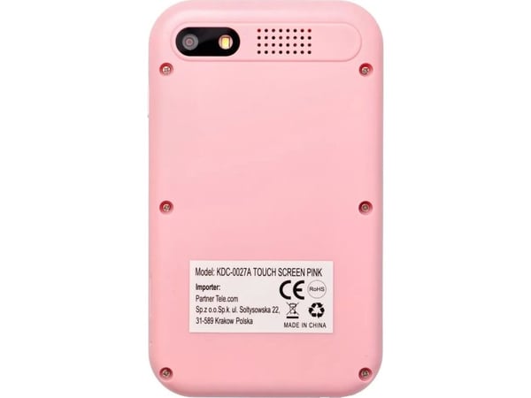 MSI barnmobiltelefon med 2,8" pekskärm KDC-0027A rosa