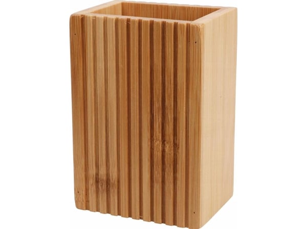 Bambus tannbørstekopp, 9 x 7 x 12,5 cm