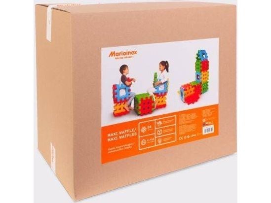 Marioinex Klocki Maxi Waffle i eske 24 deler