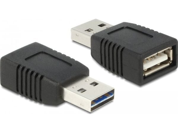 Delock Easy - USB-adapter - USB (hann) til USB (kun strøm) (hunn) - USB 2.0 - svart